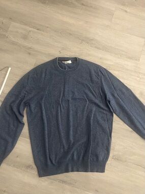 Brunello Cucinelli Navy Crewneck Sweater